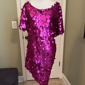 Pink Sequin Dress